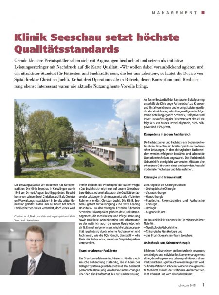 TQM hohe Qualitätsstandards