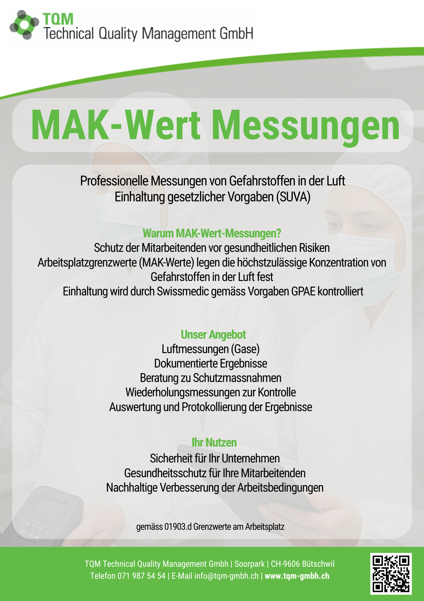 MAK-Wert-Messung Flyer